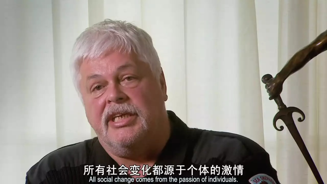 Animal right activist Paul Watson. Source: Screenshot from the documentary The Cove (2009)
